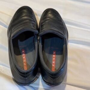 Prada Women's Black Leather Loafers